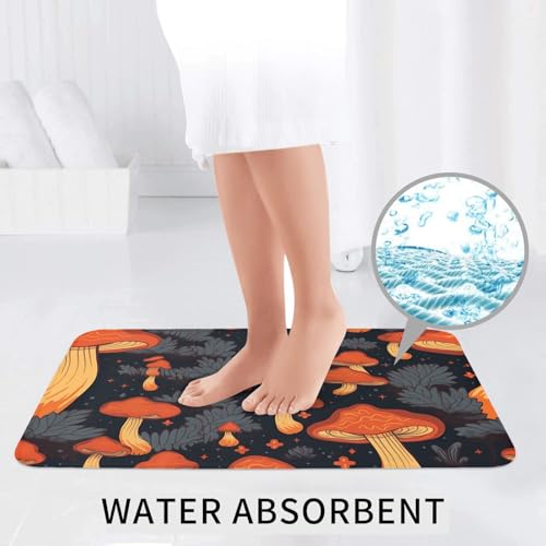 Tapis de salle de bain 3 pièces 61x40 cm antidérapant et tapis de sol pour WC et toilette