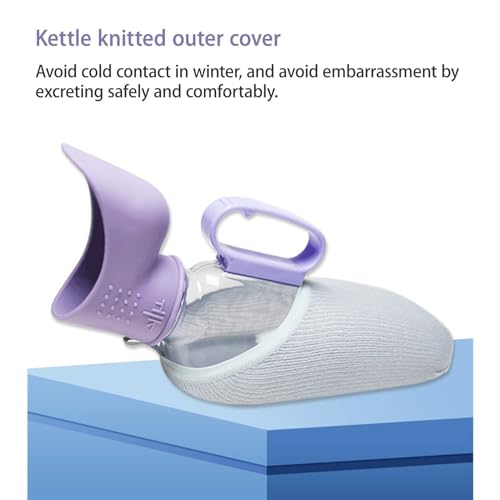 BAMFY Urinoir Homme Utilisation Nocturne Anti-Déversement, 1000 ML Portable Pistolet Urinoir for Homme, Urinal Homme Récipient avec Pinceau (Color : B) – vue 2