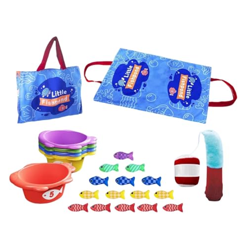 Jeu de pêche en tissu sensoriel éducatif pour la motricité des enfants
