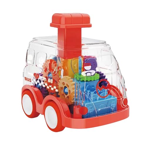 Generisch Jouet éducatif transparent pour les tout-petits à partir de 12 mois, avec fonction moteur réaliste, valeur de jeu éducative idéale comme premier cadeau d'anniversaire (blanc, 10 x 10 x 7 cm)