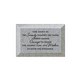 DEXSA Serenity Prayer Beveled Glass Plaque with Easel | Made in the USA