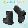 HISEA Toddler Rain Boots for Boys and Girls, Waterproof Seamless Lightweight Rubber Boots - Kids Rain Boots for Water Beach Outdoor Playing, Age 5-12 (Little Kid/Big Kid)