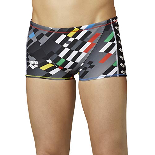 Toughsuit トレーニング用水着 メンズ ショートボックス Mlt マルチ Kブラック レッド S Arena アリーナ Sar 0123 の最安値と通販店 購入可 サープラ