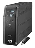APC Sine Wave UPS Battery Backup & Surge Protector, 1000VA, APC Back-UPS Pro (BR1000MS) Bundle...