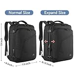 MATEIN Carry on Backpack, Extra Large Travel Backpack Expandable Airplane Approved Weekender Bag for Men and Women, Water Resistant Lightweight Daypack for Flight 40L, Black - Image 5
