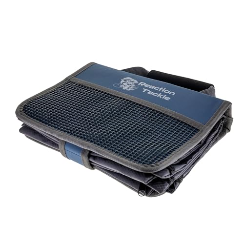 Image of Reaction Tackle Deluxe Bait Binder, Water Resistant Soft Bait Storage System for Soft Plastics and Rigs with Zippered Sleeves, Speed Binder