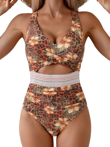Image of B2prity Women's One Piece Swimsuit Tummy Control High Waisted Bathing Suit