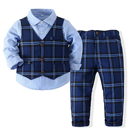 PureMilk Baby Toddler Boy Formal Gentleman Tuxedo Outfits Sets 1-5 Years2