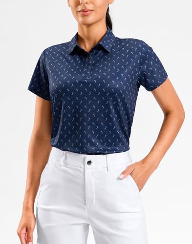SANTINY Printed Golf Polo
