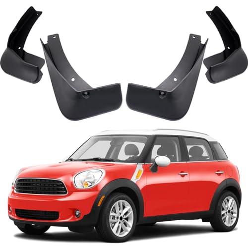 Image of Car Mudguard Fender Mud Flaps Splash Guards Compatible with 2011 2012 2013 2014 2015 2016 Mini Countryman R60