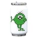 Green Monster Flipping The Bird Thermos de Bouteille de Boisson Thermique sous Vide Blanc