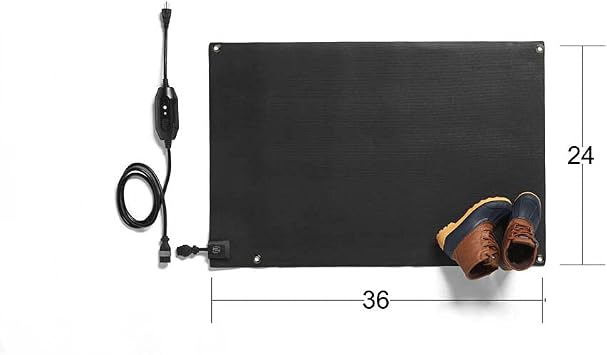 HeatTrak Heated Snow Melting Mats for Entrances - Heated Outdoor Mats - Trusted Snow and Ice Melt Products - Includes GFCI Power Cord - No-Slip Heating Entrance Mat (24 x 36)