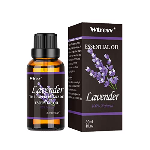 Aceite esencial de lavanda 30ml, aceites esenciales naturales para humidificador, difusores, fabricación de jabón, fabricación de velas Cover