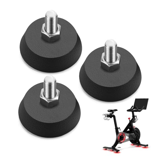 YIBEICO Upgrade Exercise Bike Support Foot Pads for Peloton Bike, Stainless Steel 3/8