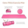 Amazon Basics 1/2 Inch Extra Thick Exercise Yoga Mat with Carrying Strap, Pink #3