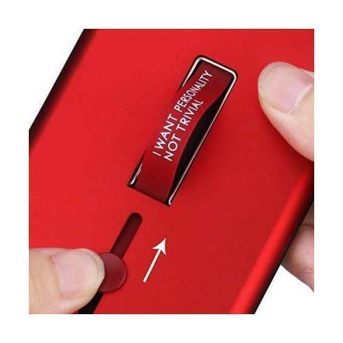 Image of Heartly Matte Finish Shockproof Dual Layer TPU + PC with Stand & Finger Holder Case Cover for Samsung Galaxy A70s / A70 - Red
