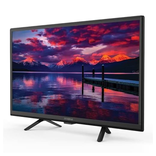STRONG - Télévision HD 24" (60 cm) SRT24HE4023 - Télé 12V Idéale Caravane, Camping-Car, Bateau - Triple Tuner Intégré - 2 Ports HDMI (1 Arc) + 1 Port USB + Mini-AV + Prise Antenne/Sat - Noire