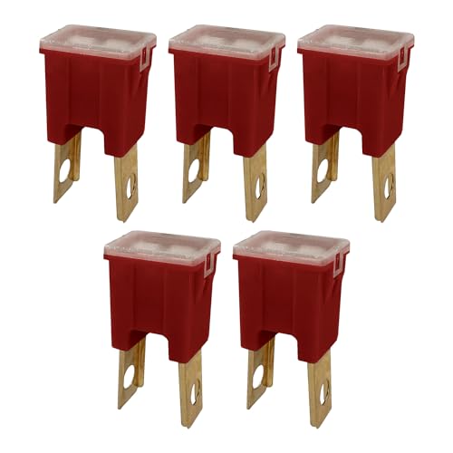 Image of Straight Male Terminal 50 Amp Fuse Replacement for PAL Auto Link, FLM Fuse Cartridge - Automotive Car Truck Audio RV (50A, 5 Pack)