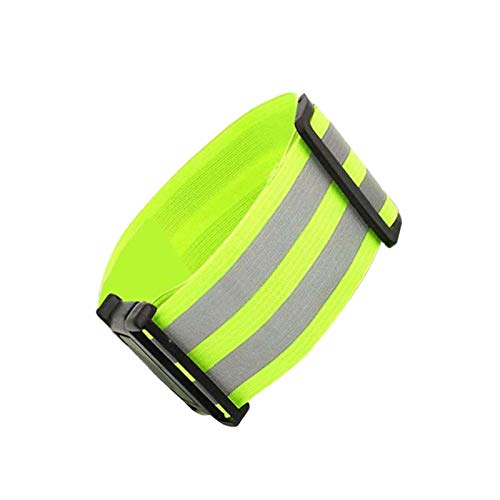 Joberio Correa reflectante para las piernas - Pulseras reflectantes de alta visibilidad para caminatas nocturnas, correas reflectantes de seguridad ajustables para exteriores