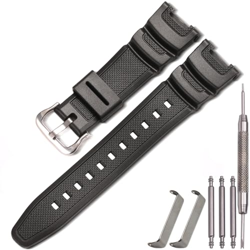 MCXGL Resin Watch Band Replacement for Casio SGW-100 Waterproof Sports Watch Strap