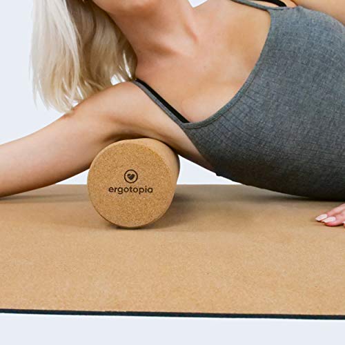 Ergotopia® Fasciarol van ecologisch-duurzame kurk/massagerol van natuurlijk materiaal voor zelfmassage in het dagelijks leven/fitnessrol voor je gezonde fasciatraining - Image 6