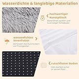 FANTASK Hundebett für Menschen und Hunde, riesiges Human Dog Bed mit Kissen & Decke, orthopädisch | flauschig | waschbar