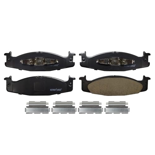 Image of Detroit Axle - Front Brake Kit for 1994-1996 Ford F-150 Bronco, Disc Brake Rotors Ceramic Brakes Pads with Hardware 1995 Replacement : 11.73 inch inch Rotor