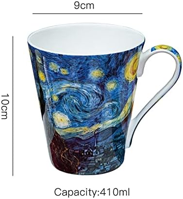 送料無料】 コーヒー碗皿 プラチナ牡丹 カップ＆ソーサーペアセット / セット ソーサー ティーカップ 美味しい おすすめ セット 波佐見焼  ≪送料無料/在庫確認後、10～14営業日程で出荷≫ セラミックコーヒーカップ茶碗 410ml絵画デザイン絶妙な骨中国コーヒーカップセラミックカップ朝食カップミルクカップ410ml (C