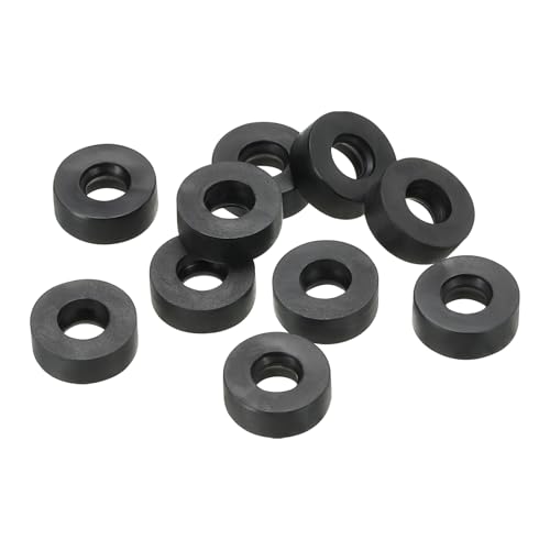 PATIKIL M5 rondelle plate en caoutchouc, 10 pièces, joint d'étanchéité espaceur anneau pour robinet tuyau eau serre-joint boulon noir