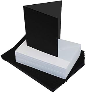 Craft UK 289 5 x 7 inch Card and Envelope pack of 50 - White