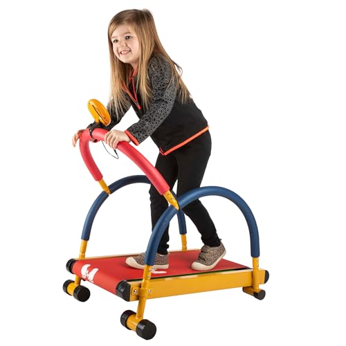 Image of Kids Treadmill - Self Propelled Workout Tread Mill for Indoor Play Gym - Kids Exercise Equipment for Boys and Girls Ages 3 and Up by Hey Play