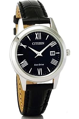 CITIZEN Damen Analog Quarz Uhr mit Leder Armband FE1081-08E