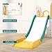 Toddler Slide 8 in 1 Toddler Playset for Toddlers Age 1-3, Baby Playset for Indoor Outdoor Playground with Climber, Crawling Tunnel, Basketball Hoop, Telescope, Toy Storage