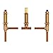 Moen 4792 Two Handle 3-Hole Roman Tub Valve Adjustable 1/2-Inch CC Connection, Brass
