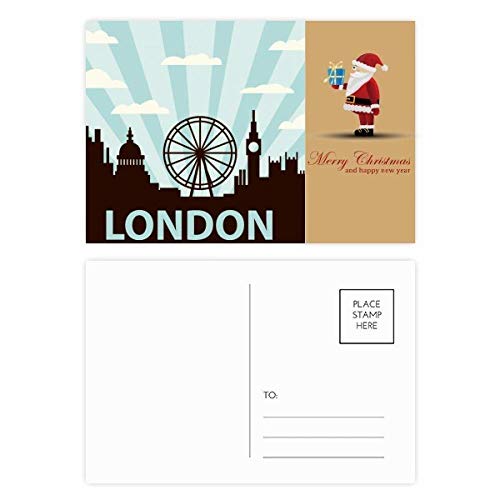 London Eye lot de 20 cartes postales Royaume-Uni pour accompagner vos cadeaux de Noël