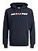 Produktbild JACK & JONES Herren Kapuzenpullover (Navy Blazer (Corp 054 Navy-White, S))