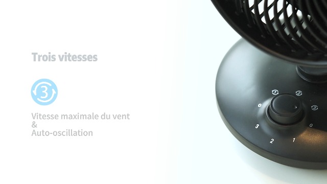 Ventilateur De Table Ultra Silencieux 22dB WOWDSGN – Turbo Puissant, Oscillation 100°+80°, 6 Vitesses, Minuterie 9h, Écran Tactile – Idéal Chambre, Bureau, Bébé