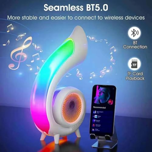 Altavoz con luz nocturna multifuncional y luz LED de ambiente 5