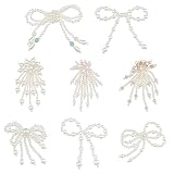 【Costura hecha a mano】Nuestros lazos y adornos en forma de flor están firmemente unidos a un hilo, puedes usar aguja e hilo para coserlos en cualquier prenda o tela que quieras decorar, lo cual es muy práctico.
