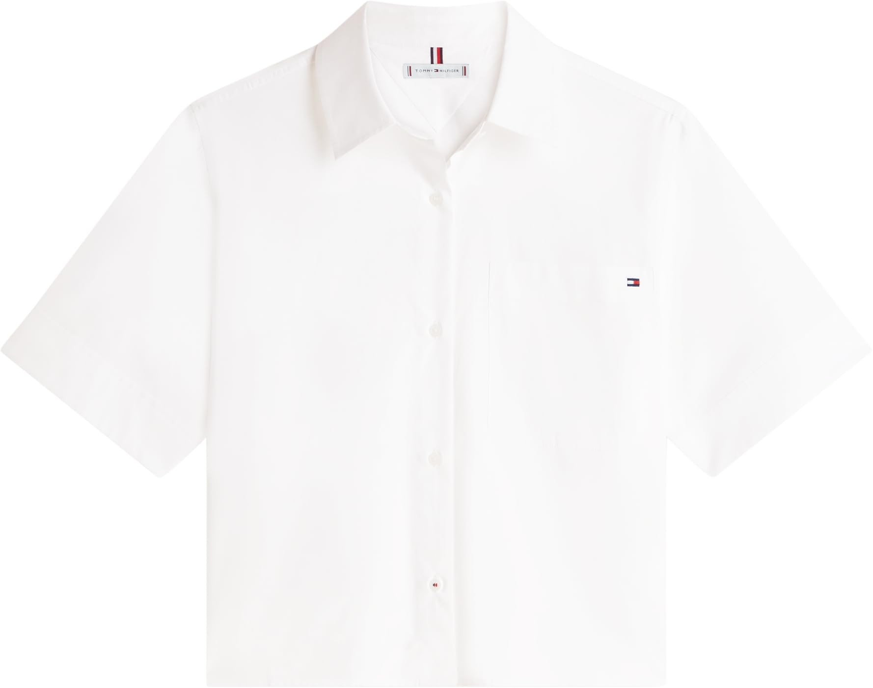 Tommy Hilfiger Ess Poplin SS Shirts Ww0ww48899 Chemise S/S Femme (Lot de 1)