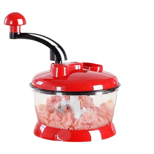 Tritatutto manuale 2025, tritatutto multifunzione da 2 litri con grande capacità, tritaverdure a manovella con grande capacità, adatto per cucine, ristoranti