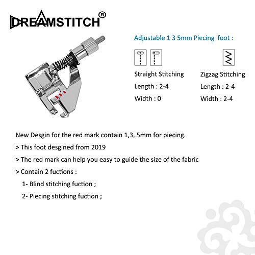 DREAMSTITCH Pie de máquina para costura con dos funciones miniatura 2