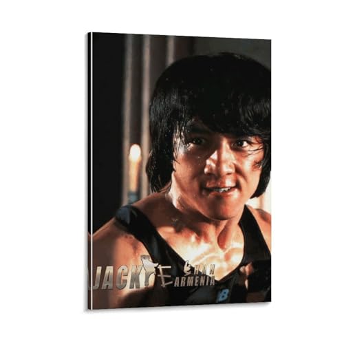 JACKIE CHAN�W���b�L�[�E�`�F�� �����̃J���t�[�o�D (1) ��� �L�����o�X �E�H�[�� �摜 �|�p �Ǐ��� �ǂ̊G �� �\�t�@�̔w�i12x18inch(30x45cm)