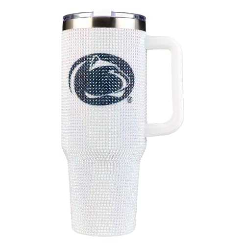 Image of The Memory Company Officially Licensed 40oz White Bling Game Day Tumbler, Penn State University