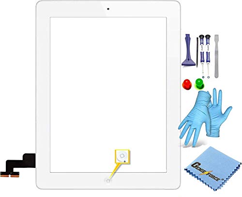 Écran tactile iPad 2 blanc vitre de remplacement câble flex MFC