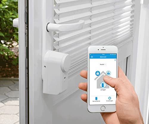 eqiva Bluetooth Smart Türschlossantrieb, Weiß, 142950A0, 5.6 x 5.2 x 11.4 cm