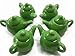 Dollhouse Miniature Kitchen Supply Ceramic 6 Green Teapot Coffee Deco Charms - 4229