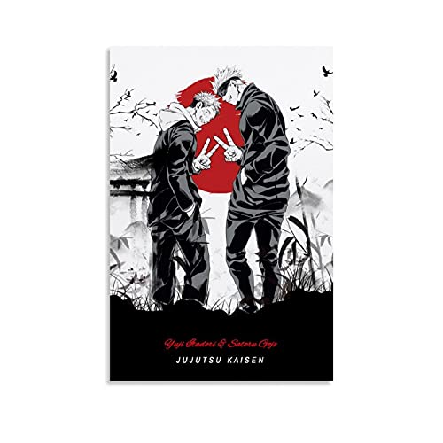 ZHYU Anime Poster Jujutsu Kaisen canvaskunst poster en muurkunst foto afdruk moderne familie slaapkamer decor posters 30 x 45 cm