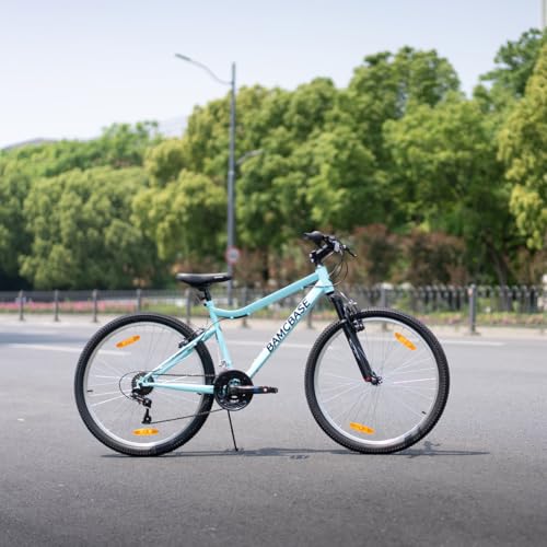 HILAND 26 Inch Womens and Mens Mountain Bike, 18 Speed Steel