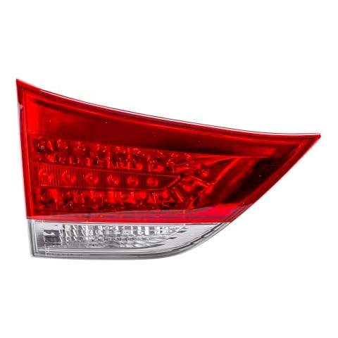 HEADLIGHTSDEPOT Left Driver Side Tail Light Compatible With Toyota Sienna 2012-2014 CAPA Certified Cover